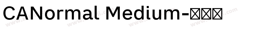 CANormal Medium字体转换